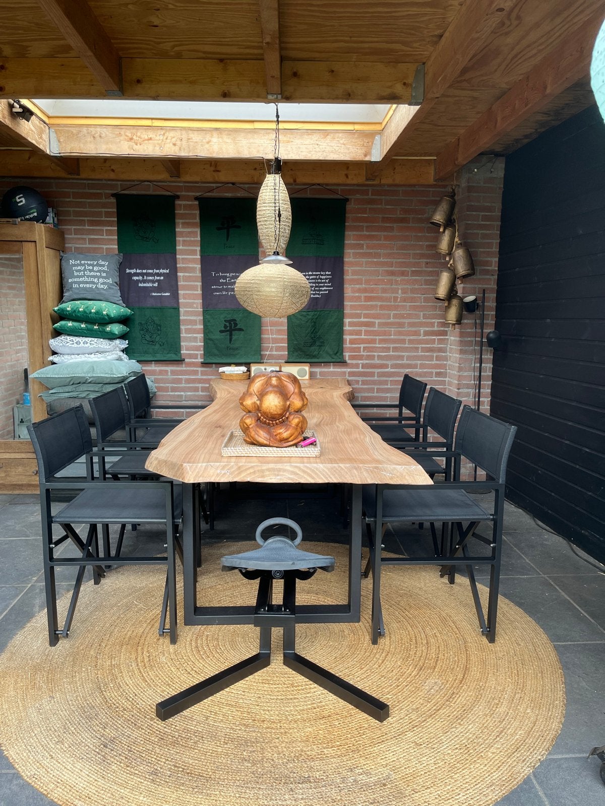 Aluminium regisseursstoel 4 stuks, Ophalen, Zo goed als nieuw, Aluminium, Inklapbaar