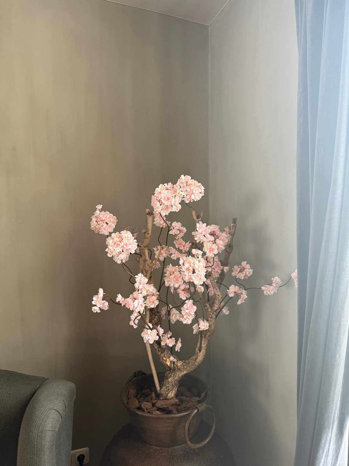 Kunst Bloesem Boom Setafiori - 75 cm Hoog, Ophalen, Zo goed als nieuw