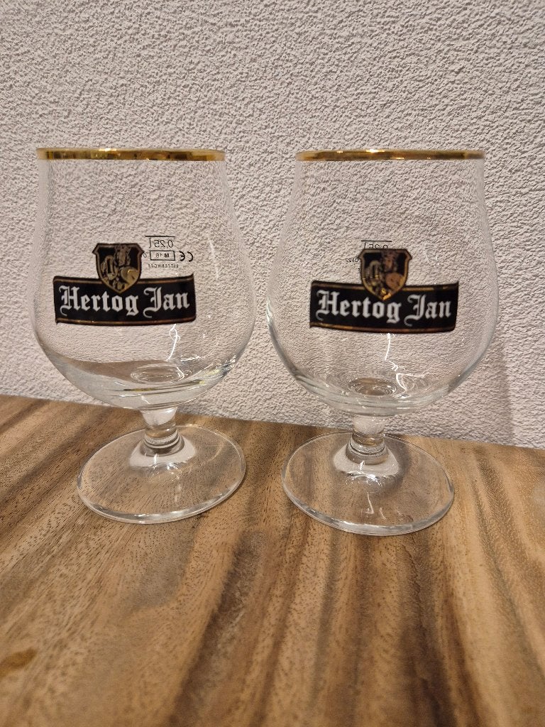Bier glas: Hertog Jan, Verzamelen, Biermerken, Zo goed als nieuw, Glas of Glazen, Hertog Jan, Ophalen of Verzenden