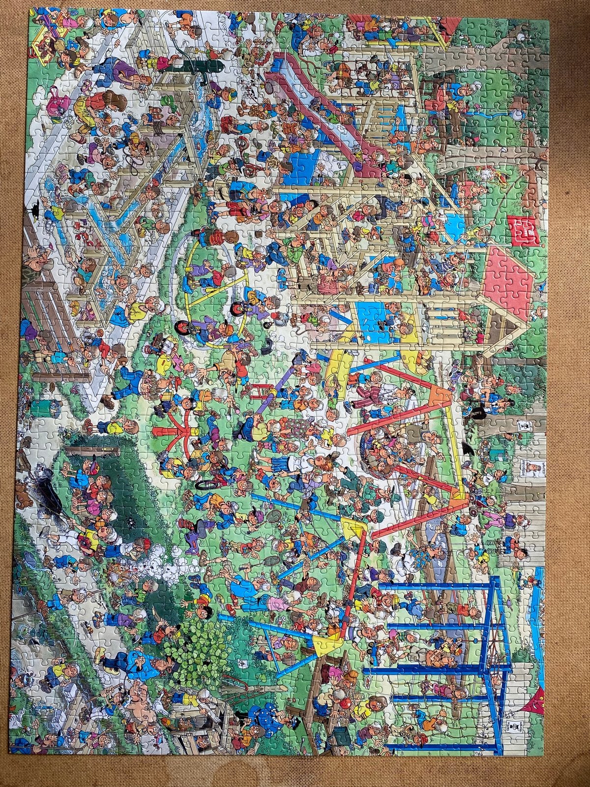 Jan van Haasteren Legpuzzel 1000 stukjes Speeltuin, Ophalen, 500 t/m 1500 stukjes, Legpuzzel