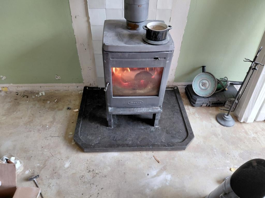 Degelijke hardsteen kachelplaat beschermplaat 98x74x4cm, Huis en Inrichting, Ophalen
