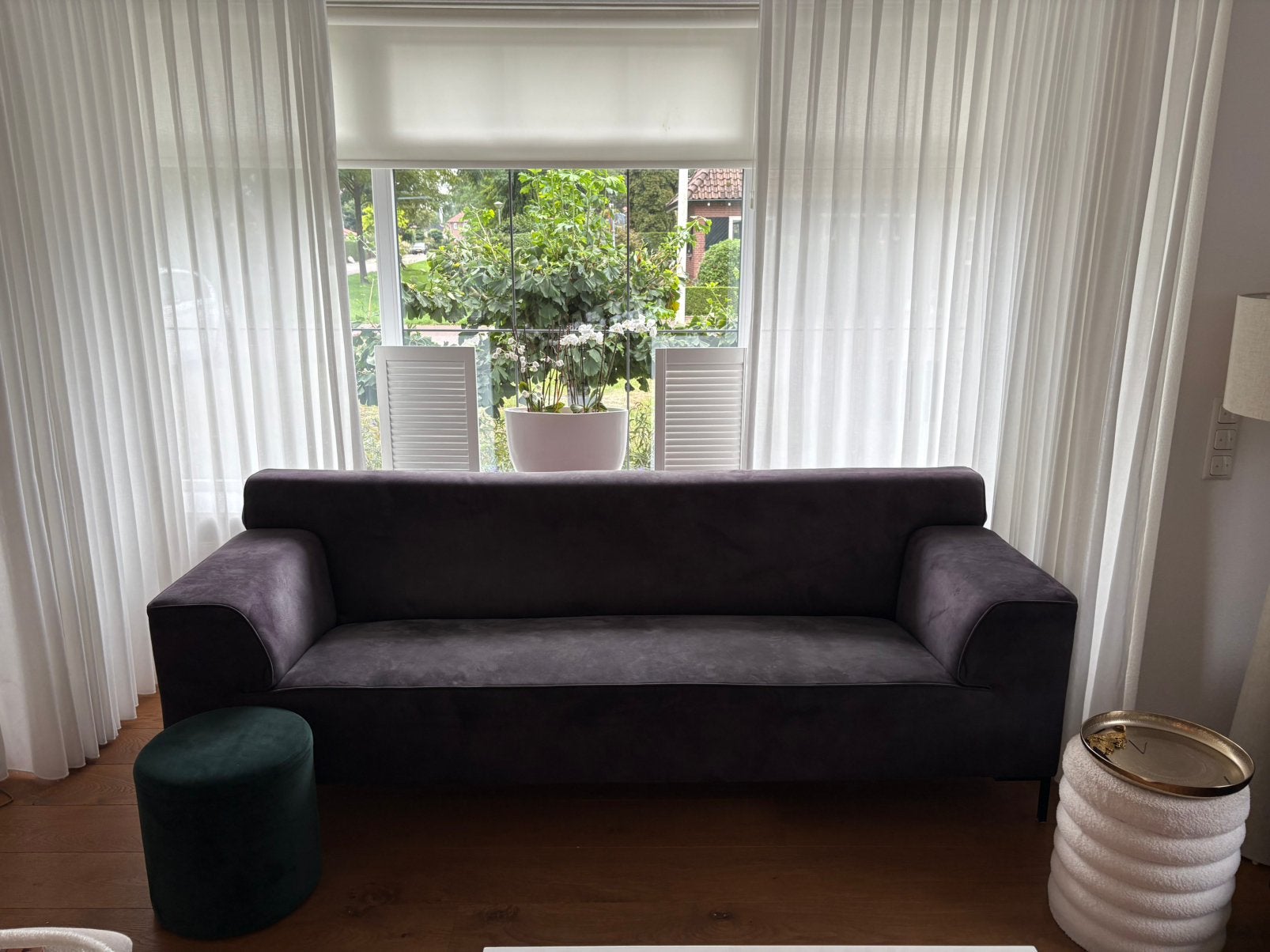 GRATIS af te halen! Twee banken!, Ophalen, Gebruikt, 75 tot 100 cm, Stof
