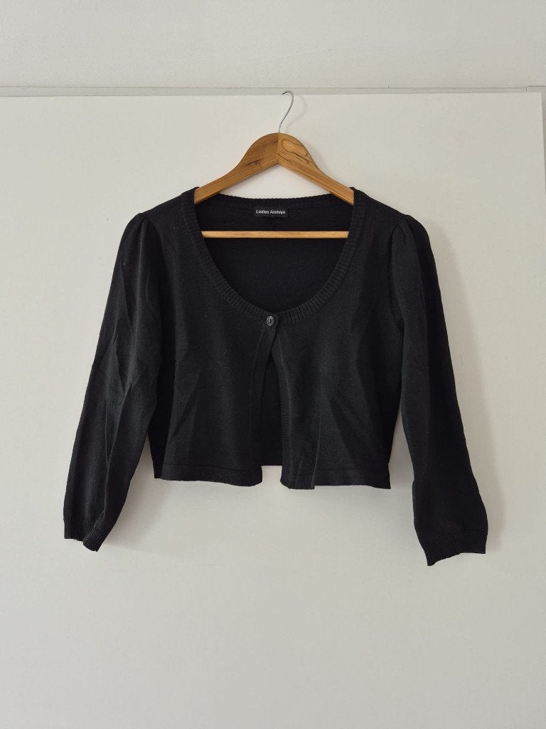 Bolero / Jasje maat L dames - Ladies Fashion - zwart, Zwart, Maat 42/44 (L), Zo goed als nieuw, Jasje