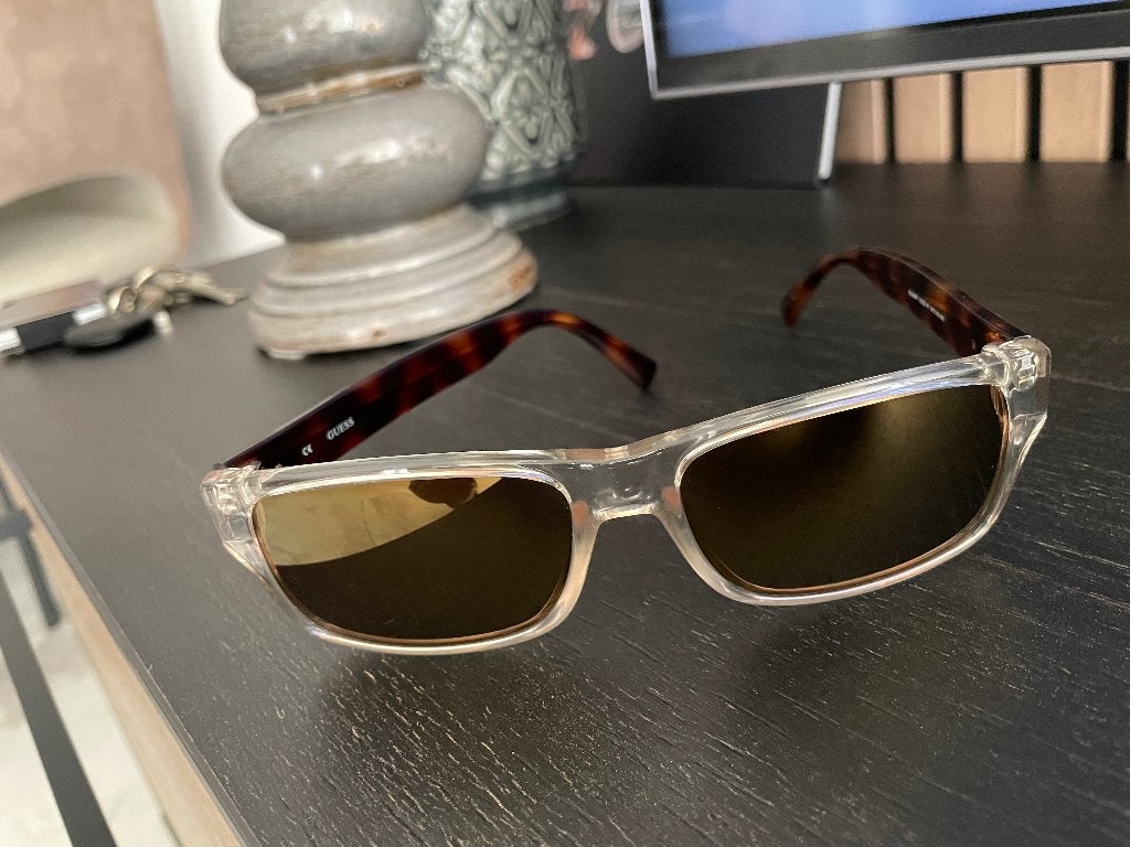 DAMES ZONNEBRIL GUESS, Zonnebril, Bruin, Zo goed als nieuw, Ophalen