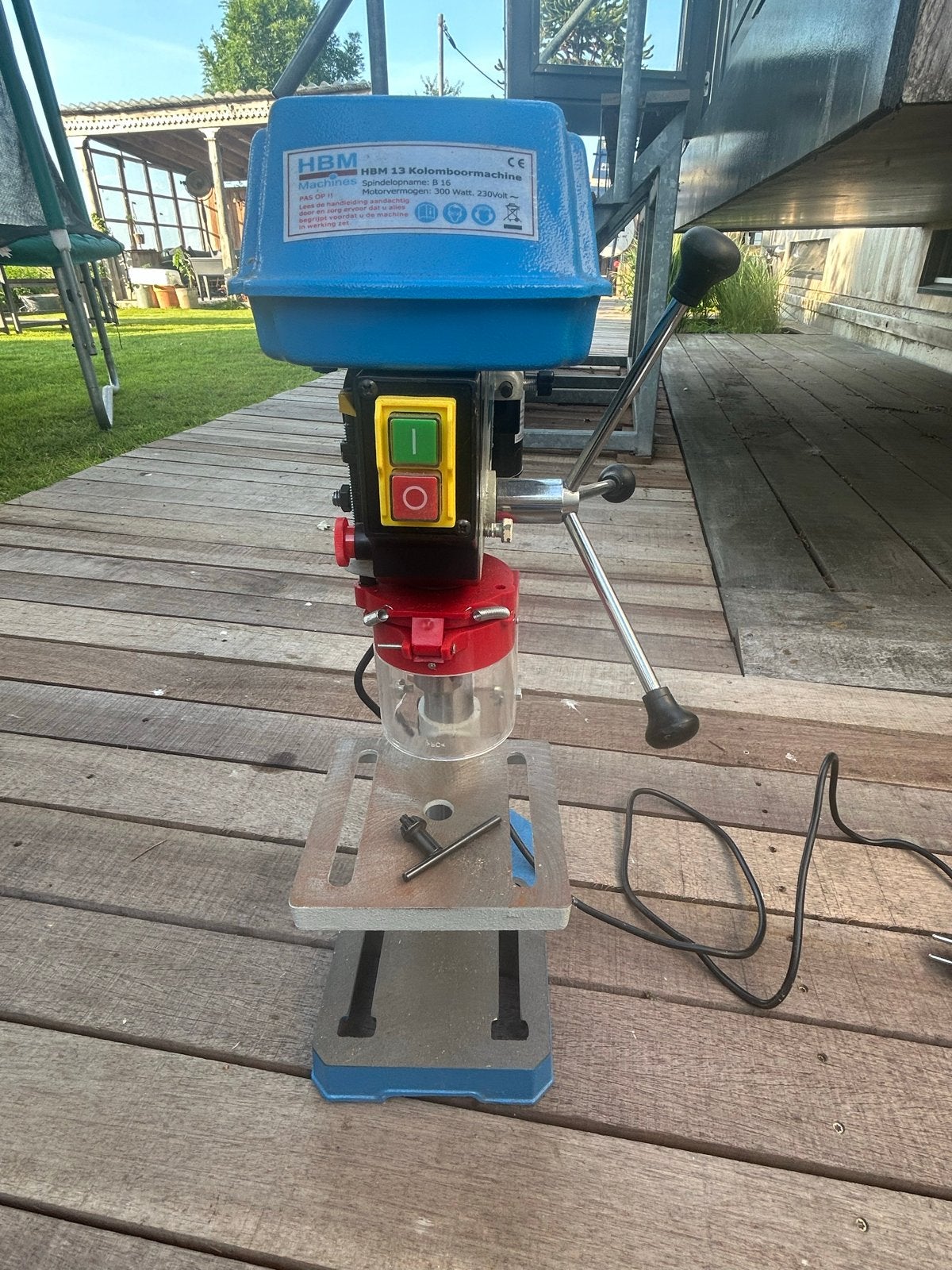 HBM 13 Kolomboormachine - 300 Watt, Doe-het-zelf en Verbouw, Gereedschap | Boormachines, Ophalen, Gebruikt, Minder dan 400 watt