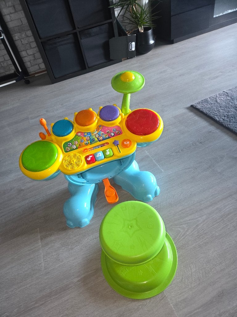 Vtech drumstel te koop, Kinderen en Baby's, Ophalen, Zo goed als nieuw, 2 tot 4 jaar