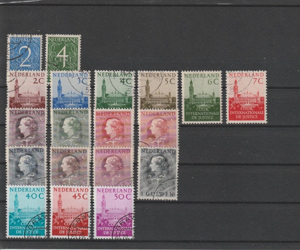 Nederland 1950-77, NVPH D25 t/m D43, Gestempeld., Postzegels en Munten, Ophalen of Verzenden, Na 1940, Gestempeld