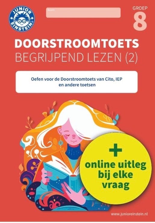 Junior Einstein Doorstroomtoets Begrijpend Lezen Groep 8, Boeken, Schoolboeken, Ophalen of Verzenden, Zo goed als nieuw, Overige niveaus