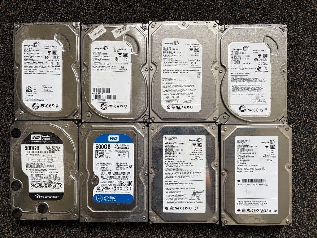 Partij harde schijven SATA 3,5", Computers en Software, Intern, Gebruikt, Ophalen of Verzenden, Desktop