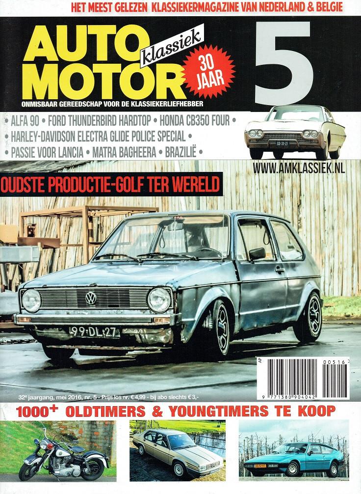 Auto Motor Klassiek 2016 nr. 5 (o.a. Matra Bagheera), Verzenden, Gelezen, Algemeen
