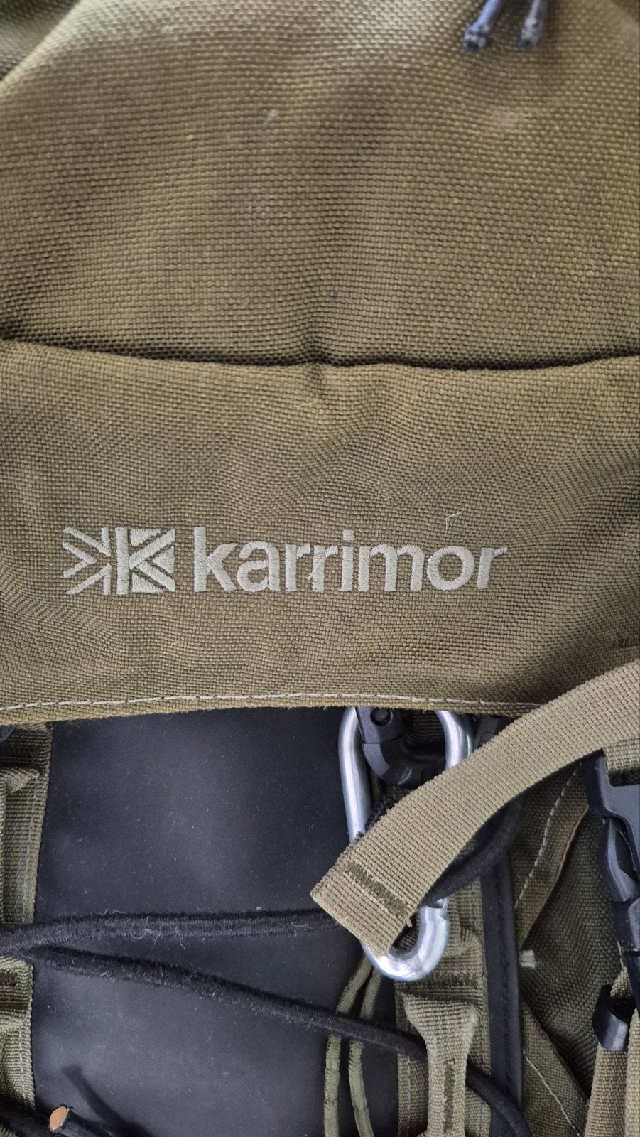 Karrimor Sabre 60-100 Trekking Rugzak, 40 cm of meer, Gebruikt, Trekking, 60 cm of meer