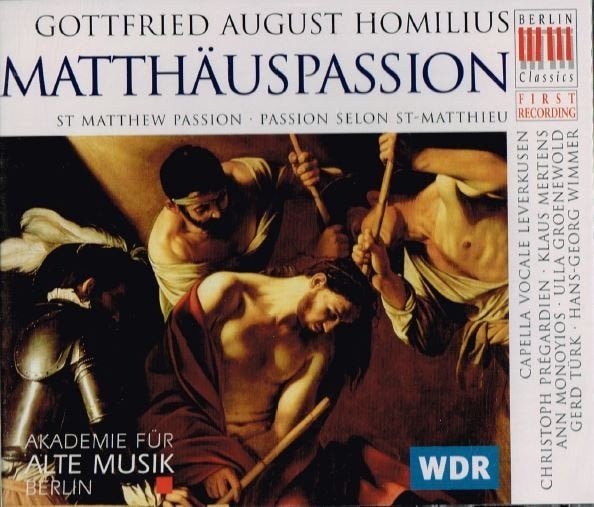 HOMILIUS Matthäuspassion 2 - CD SCHOENER BERLIN, Ophalen of Verzenden, Barok, Gebruikt, Overige typen