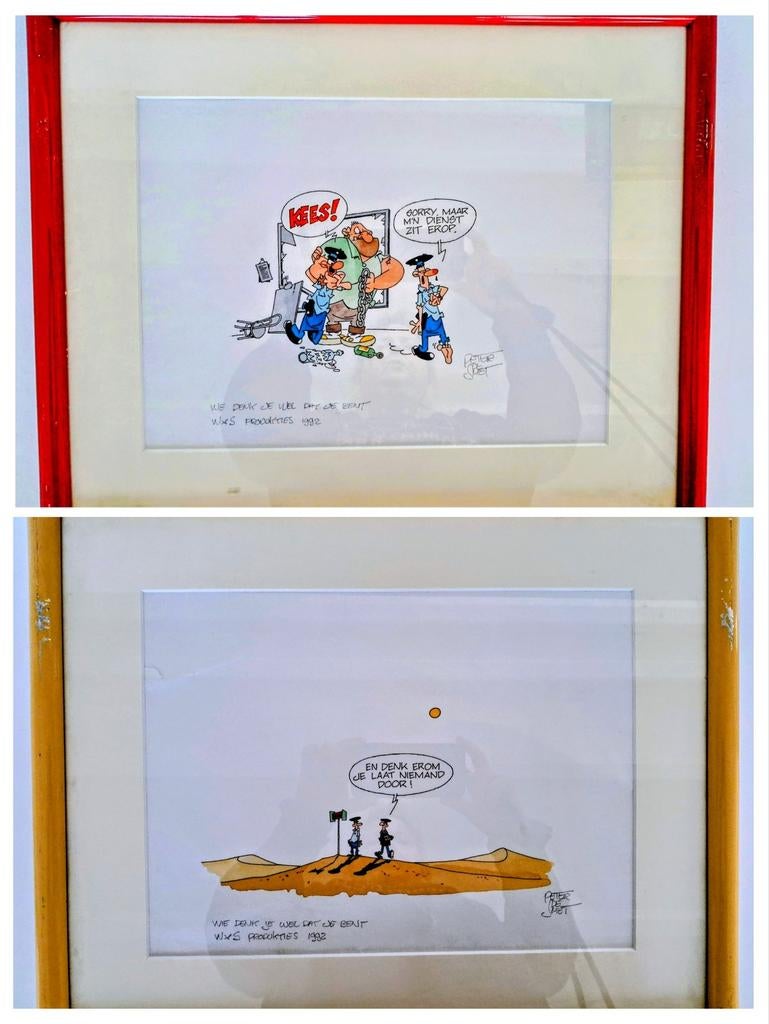 2 Originele tekeningen van Peter de Smet, Ophalen