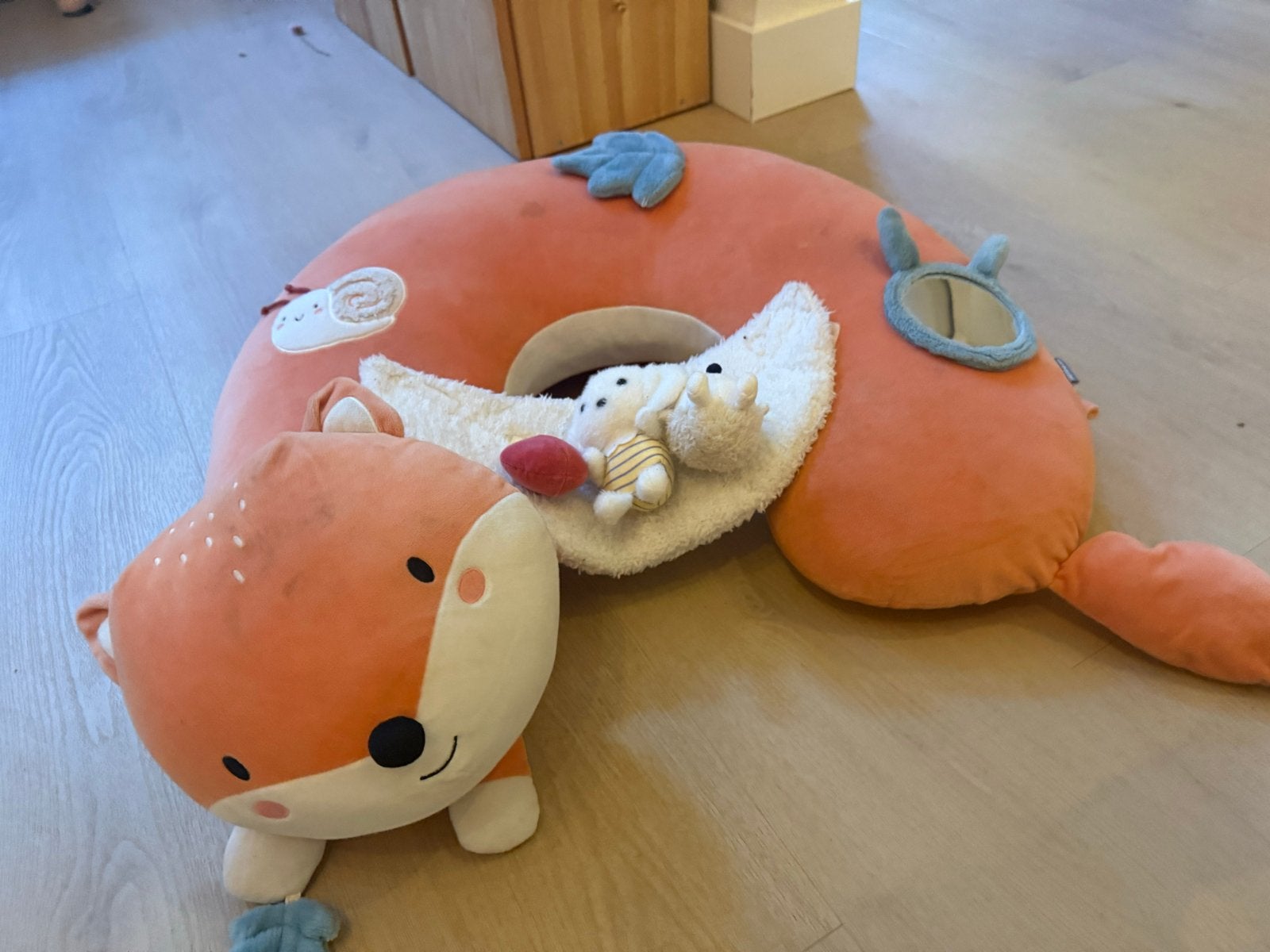 Knuffelbeest met hangfunctie voor baby's - Vos design, Ophalen, Oranje, Gebruikt, Overige merken