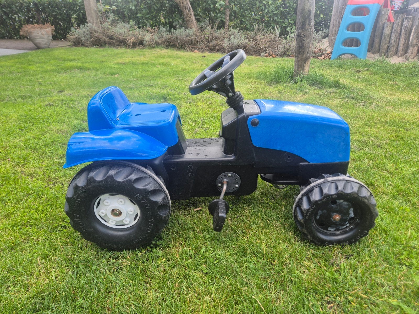 Blauwe traptractor voor kinderen, Ophalen, Gebruikt, Trapvoertuig