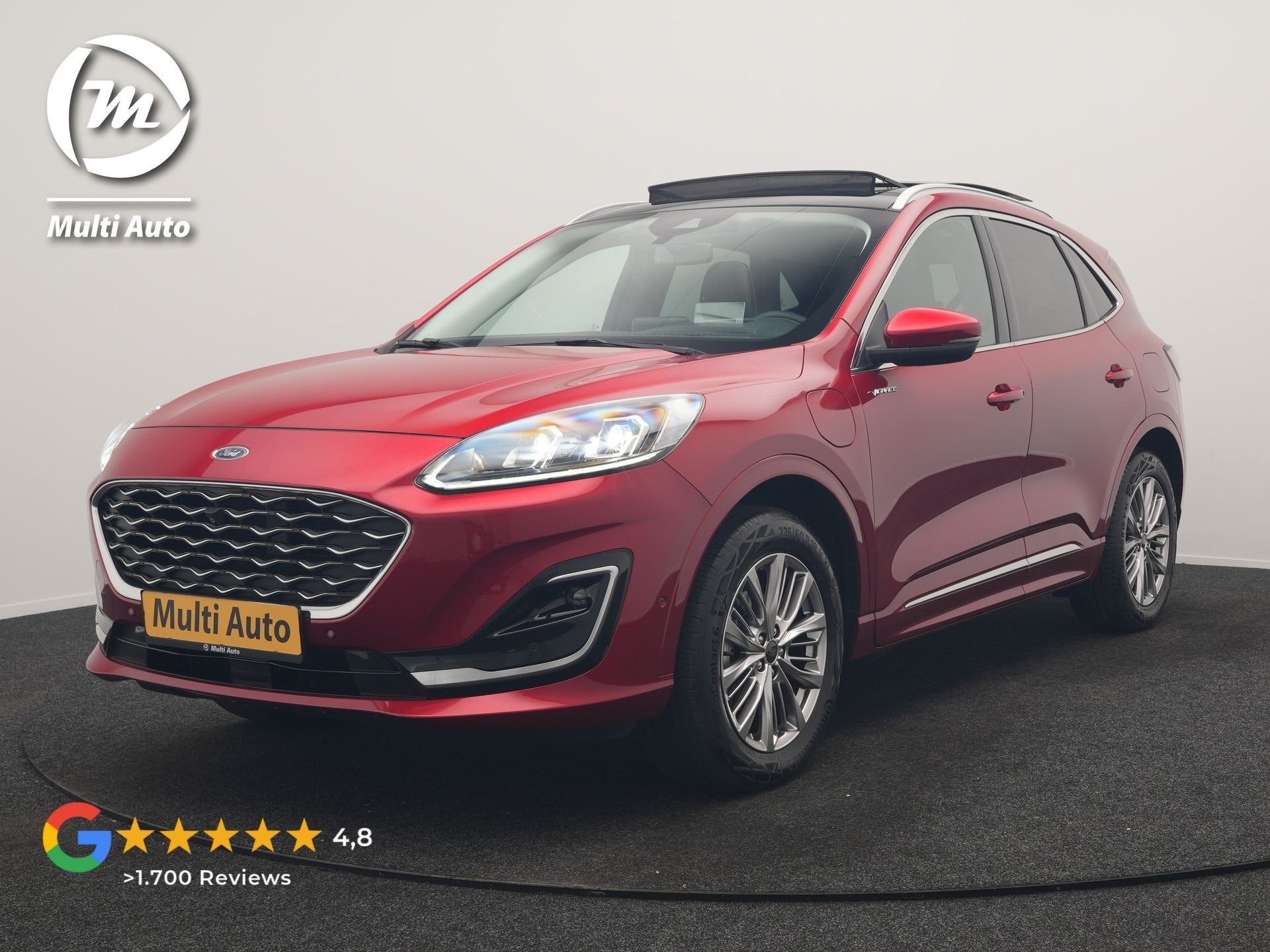 Ford Kuga 2.5 Vignale PHEV 225pk Dealer O.H | Trekhaak Af Fa, Gebruikt, Zwart, 4 cilinders, Adaptive Cruise Control