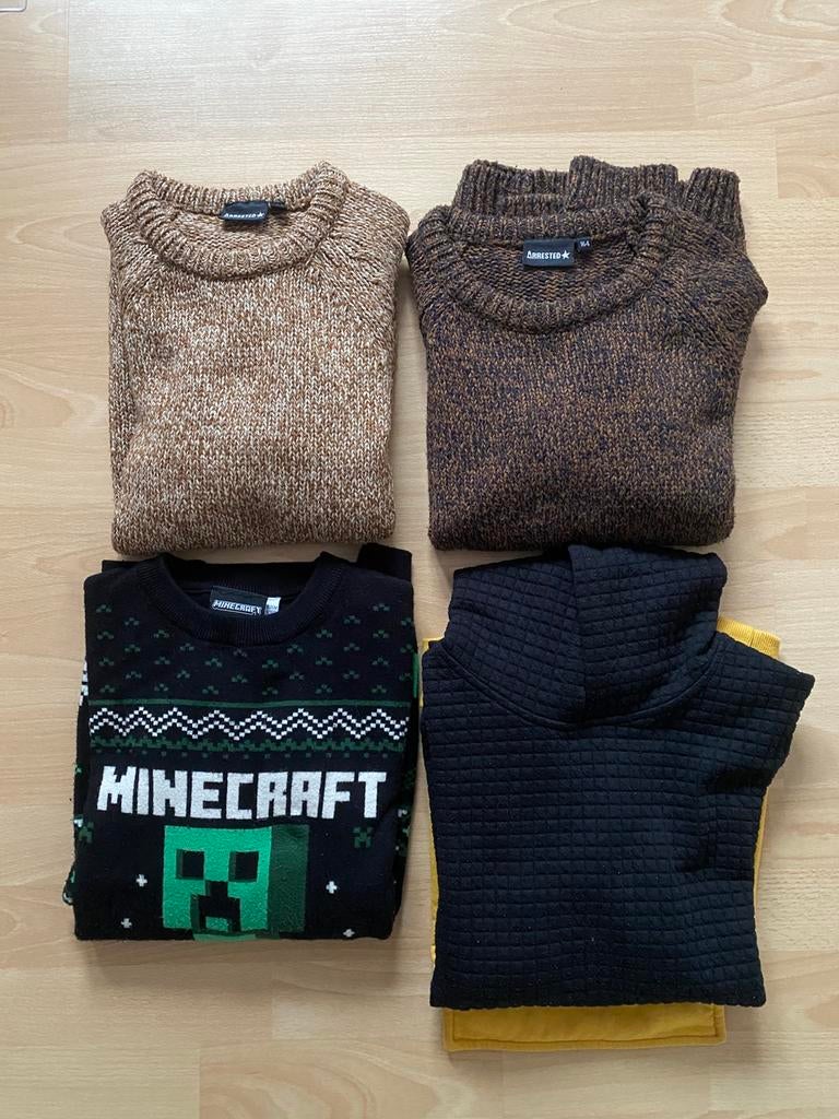 Set van 4 truien maat 158 Arrested en Minecraft, Ophalen of Verzenden, Gebruikt, Jongen, Trui of Vest