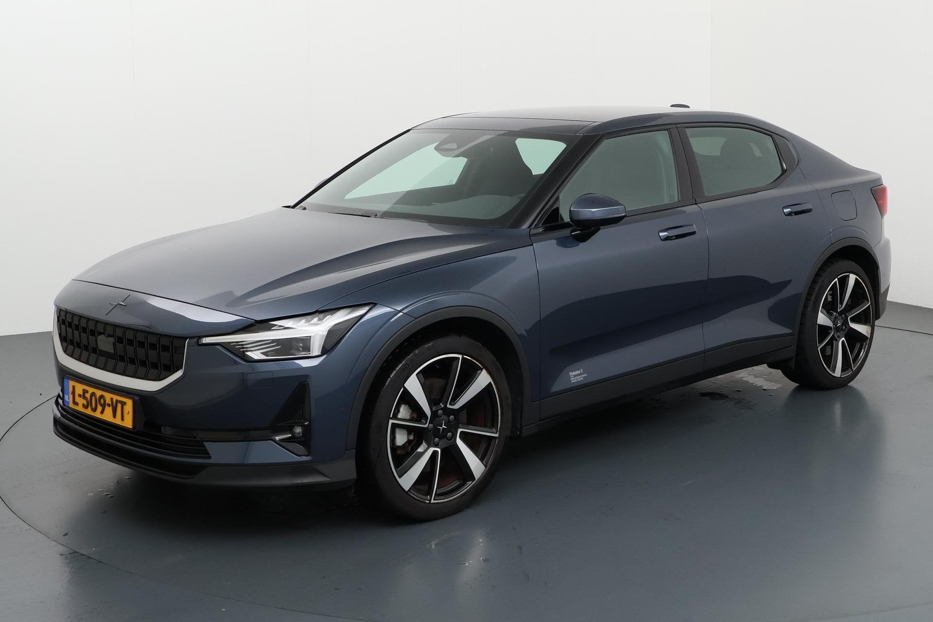 Polestar 2 Long Range Dual Motor Launch Edition 78kWh Verfij, Polestar 2, Stof, Gebruikt, Blauw