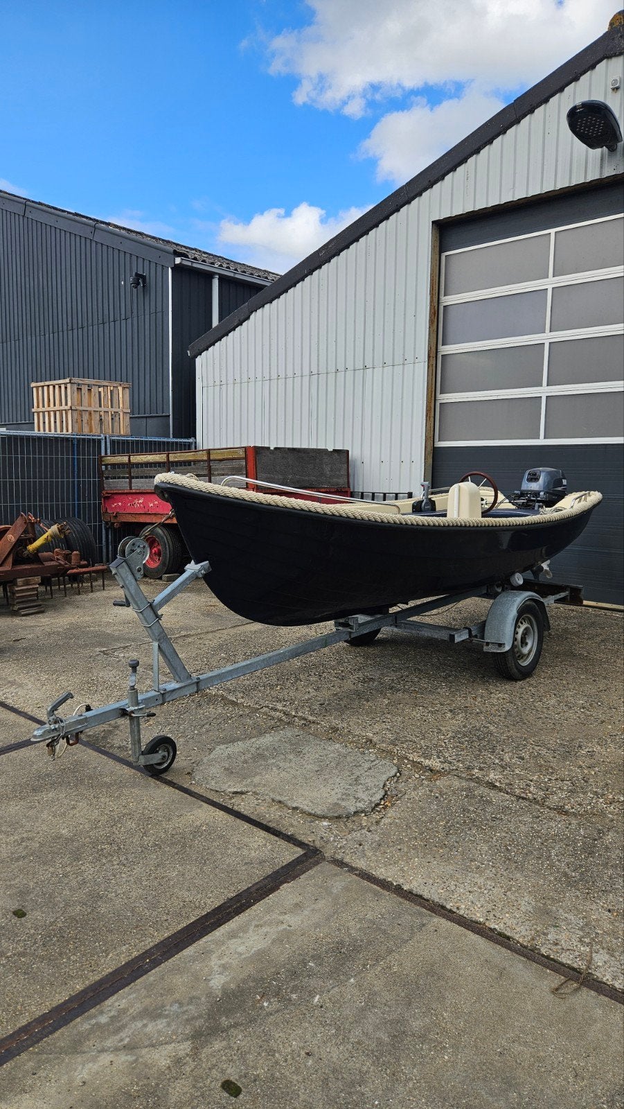 Corsiva 4.30 Sloep met Yamaha 15 pk 4-takt buitenboordmotor, Gebruikt, 15 pk, Buitenboordmotor, Sloep