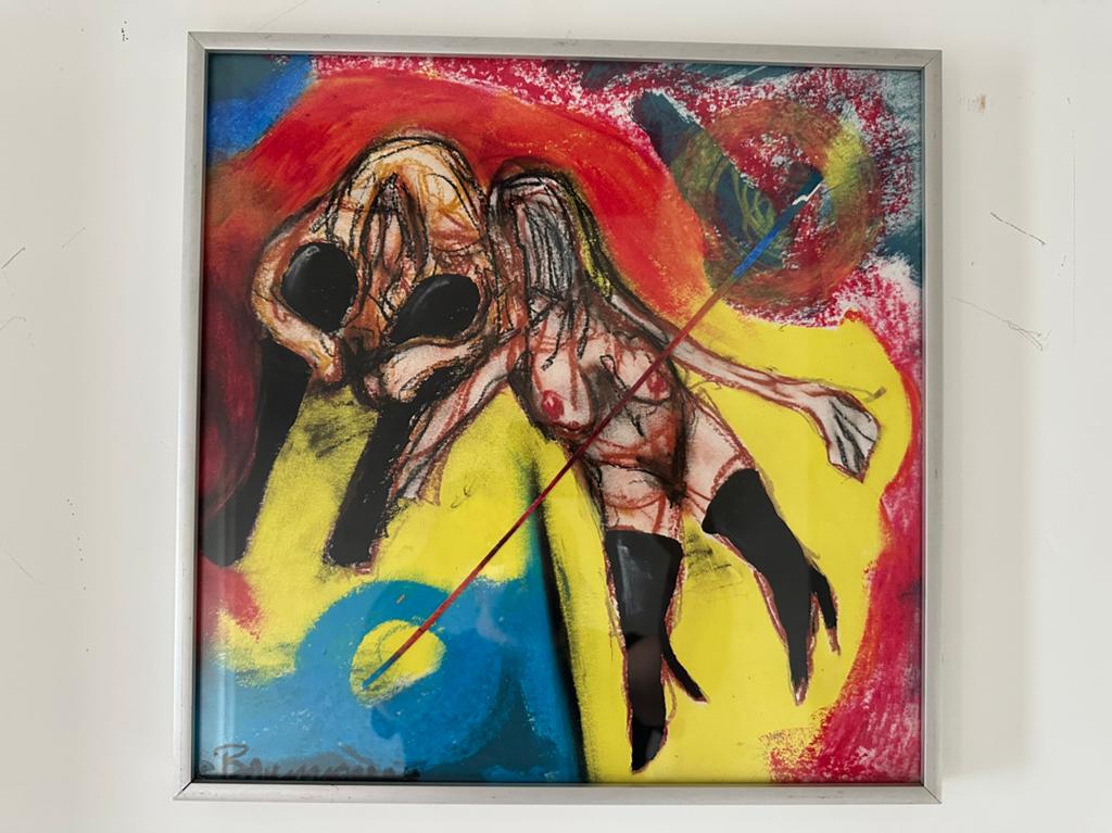 Uniek Schilderij Modern Expressionistisch Werk - Baumann", Ophalen of Verzenden