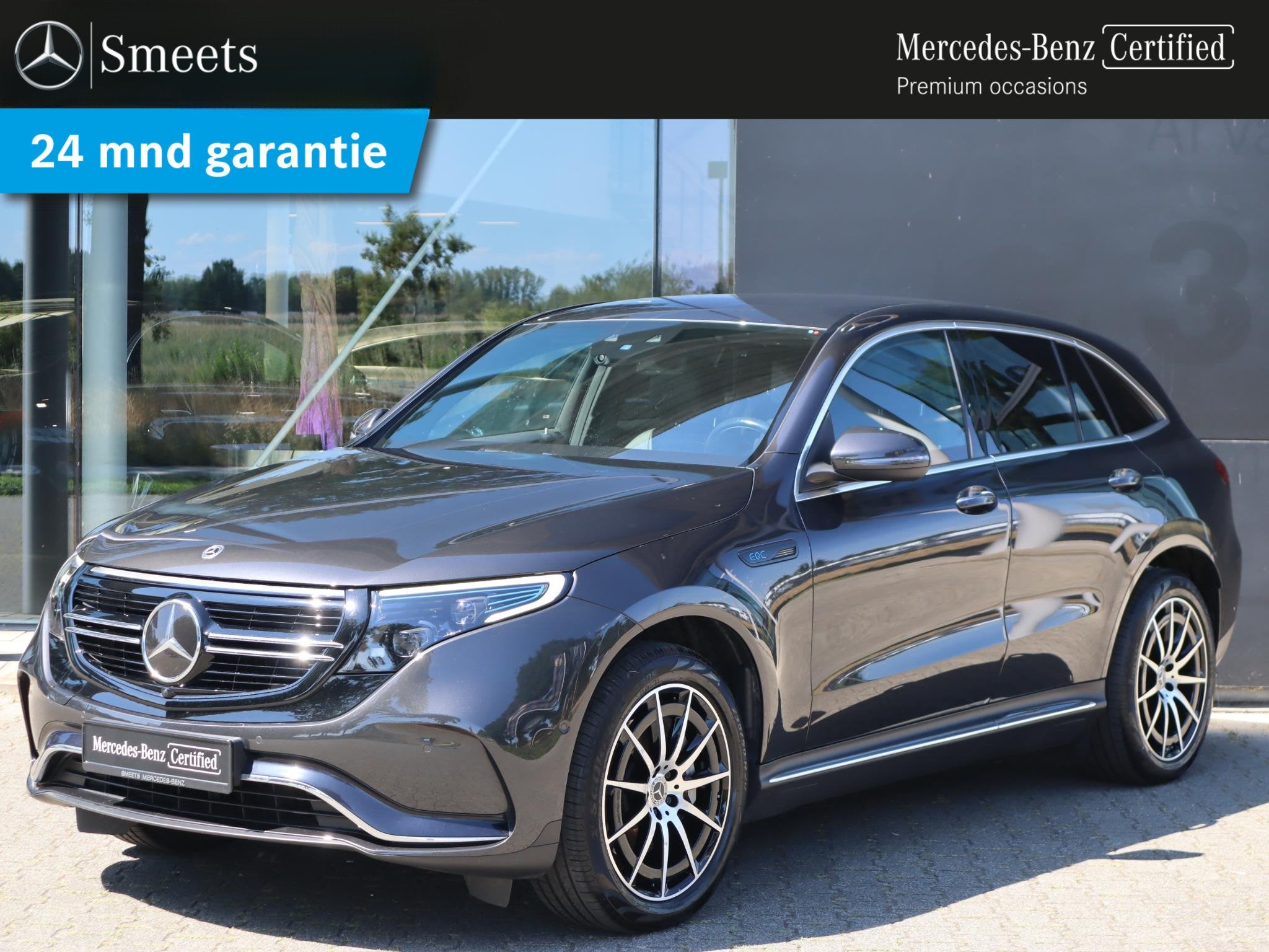 Mercedes-Benz EQC 400 4MATIC Business Solution AMG 80 kWh, Stof, Zwart, 80 kWh, Origineel Nederlands