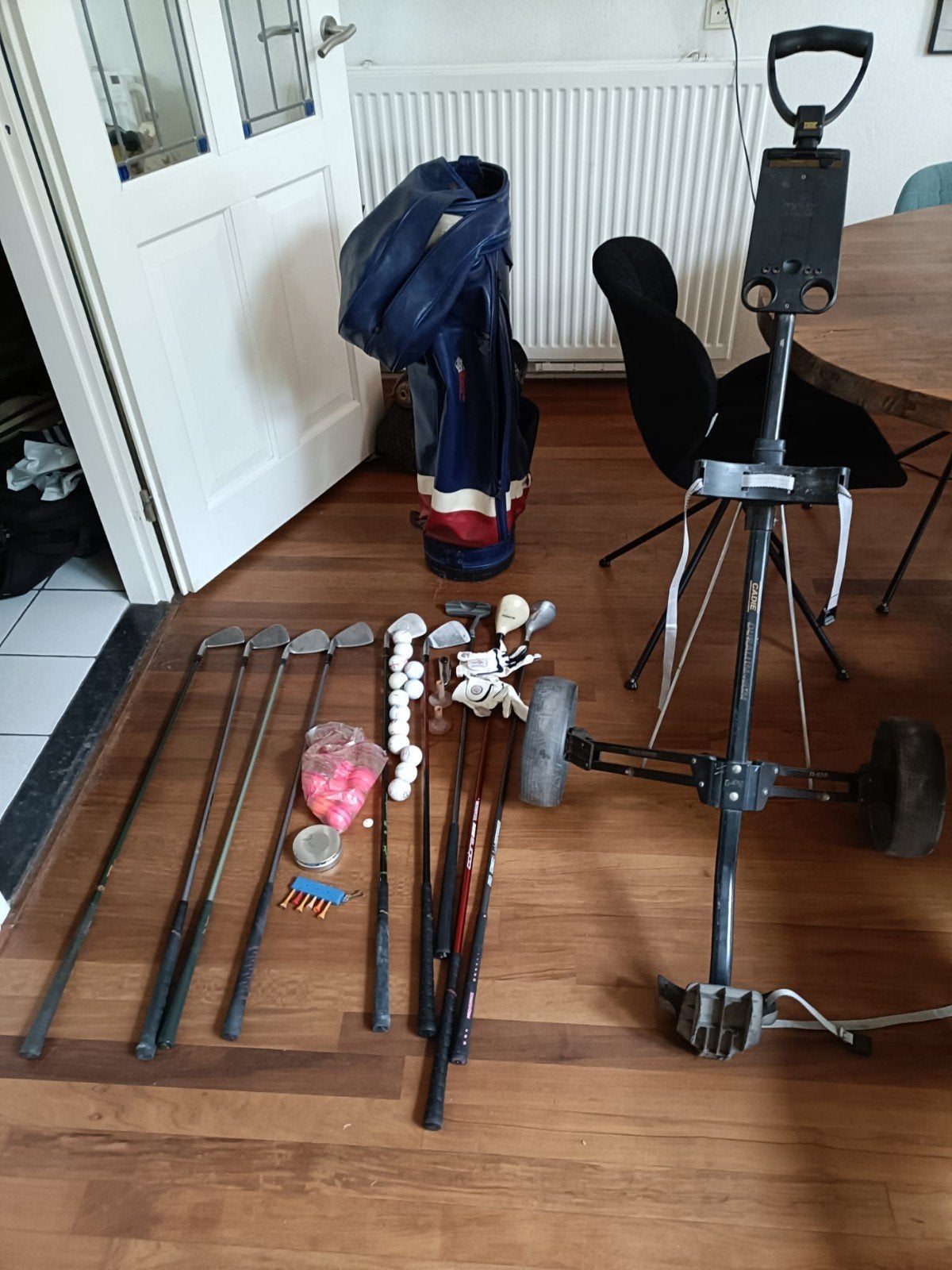 Golfset met tas en buggie.., Ophalen, Gebruikt, Set