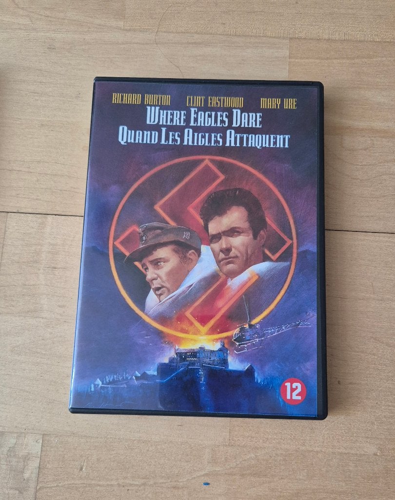 Where Eagles Dare - Klassieke oorlogsfilm op DVD, 1960 tot 1980, Verzenden, Oorlog, Vanaf 12 jaar