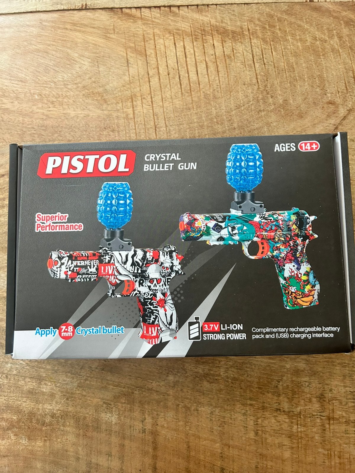 Pistol crystal bullet gun, Ophalen of Verzenden