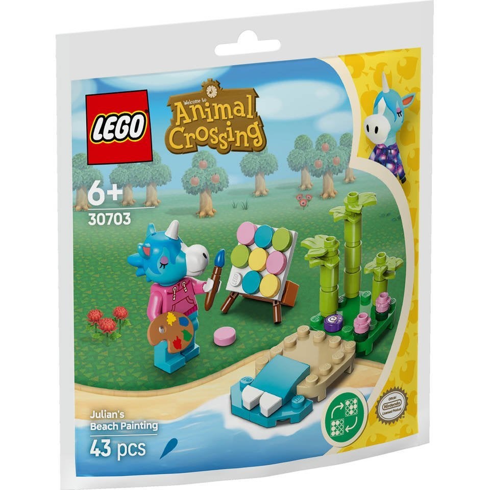 Lego Animal Crossing 30703 Julian's strandschilderij NIEUW, Kinderen en Baby's, Speelgoed | Duplo en Lego, Lego, Ideas@support.lego.com