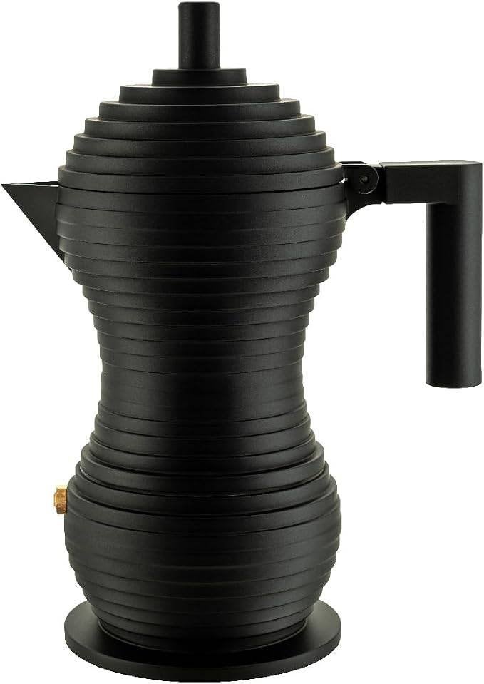 NIEUW Alessi Pulcina Espressomaker – Zwart, Ophalen, Espresso apparaat, Nieuw, Gemalen koffie