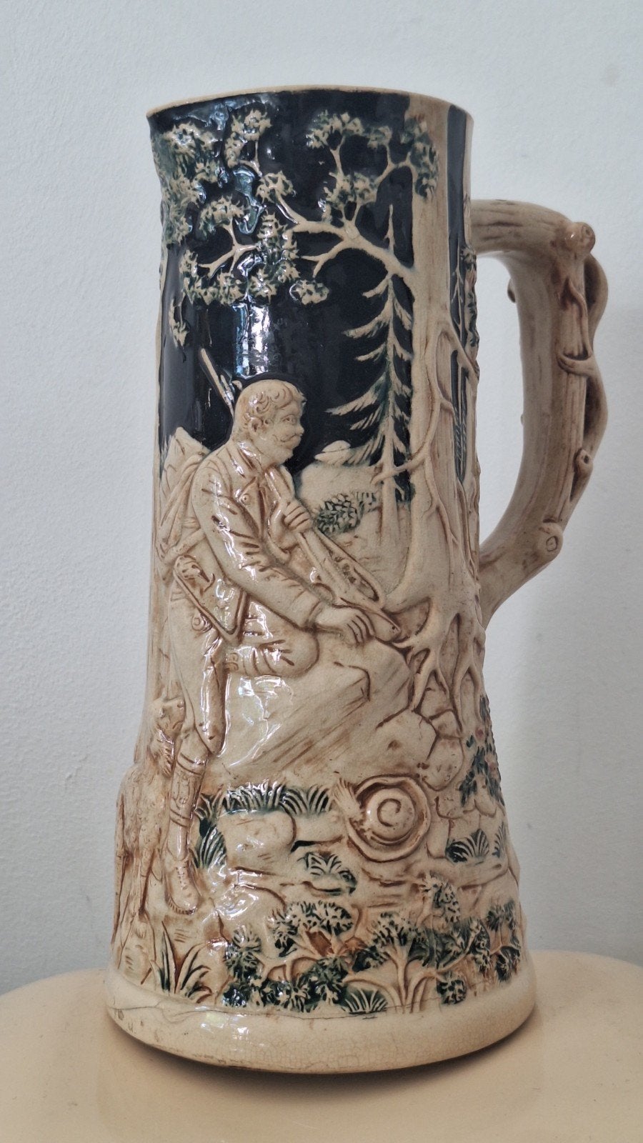 Antieke Duitse bierpul Germany jager pul 1.5 L, Antiek en Kunst, Ophalen of Verzenden