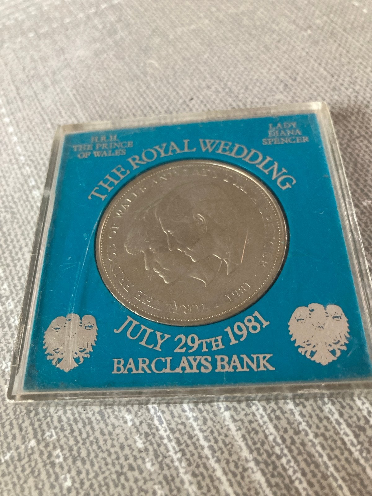 Huwelijksmunt Prins Charles & Lady Diana 1981, Postzegels en Munten, Ophalen, Overige materialen, Buitenland
