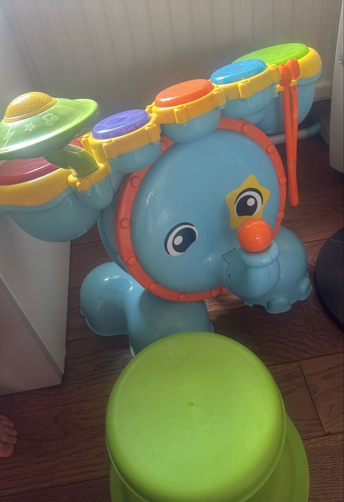 Vtech Olifant Drumstel - Muzikaal Speelgoed, Ophalen, Gebruikt, Overige typen, Met licht