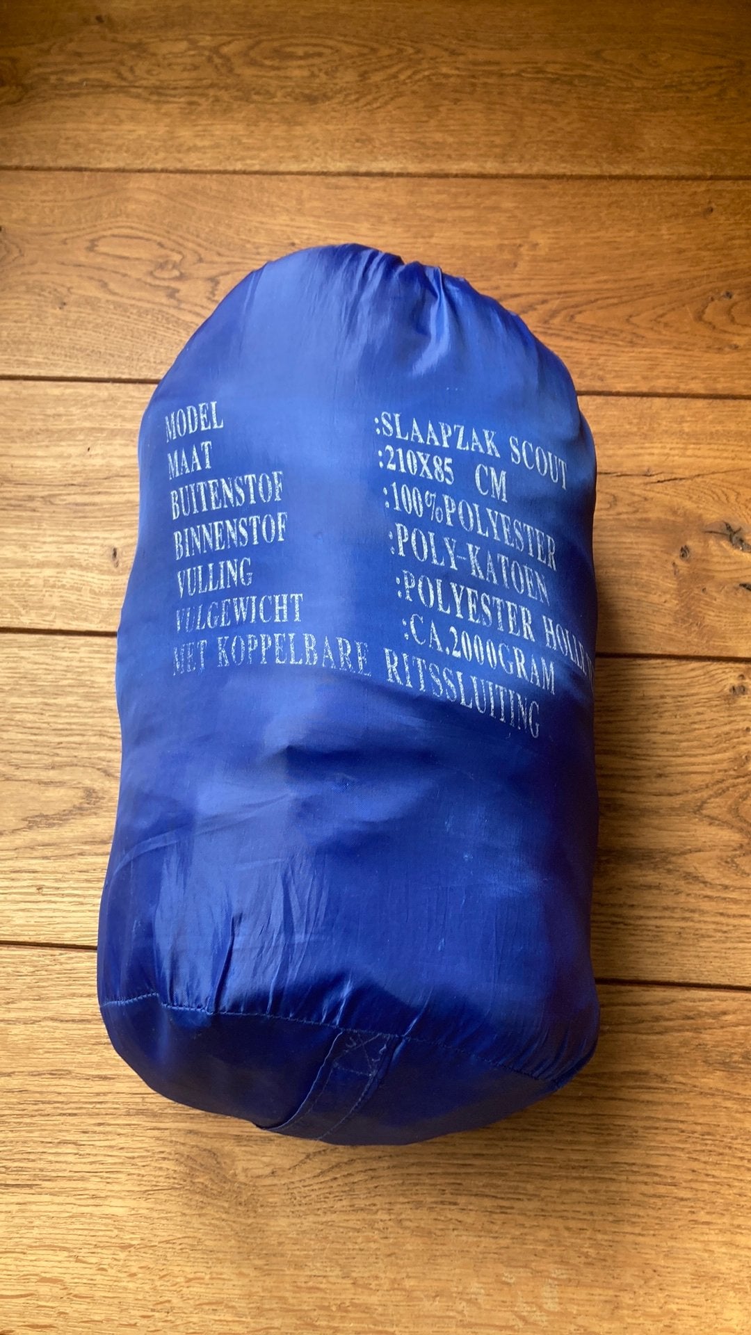 Blauwe slaapzak 210 x 85 cm, Ophalen of Verzenden, Gebruikt