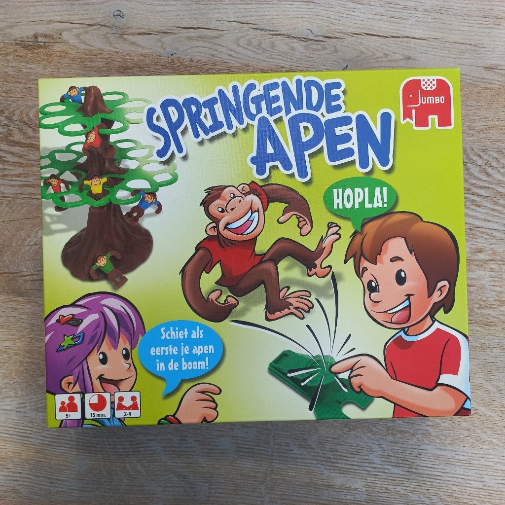 Springende apen, Drie of vier spelers, Ophalen of Verzenden, Gebruikt, Jumbo