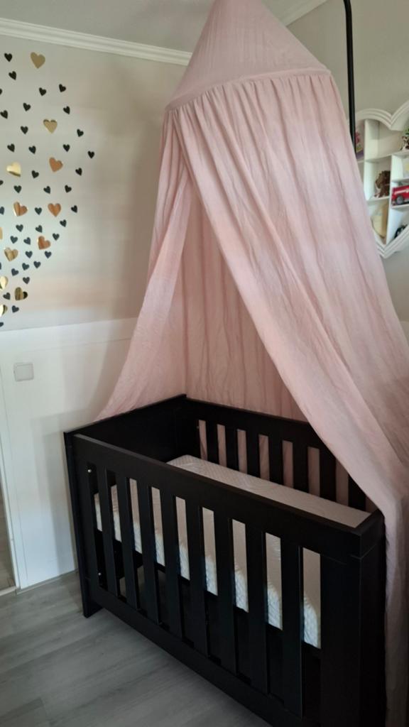 Interbaby Ledikant 60 x 120 zwart, Ophalen, Zo goed als nieuw, Ledikant