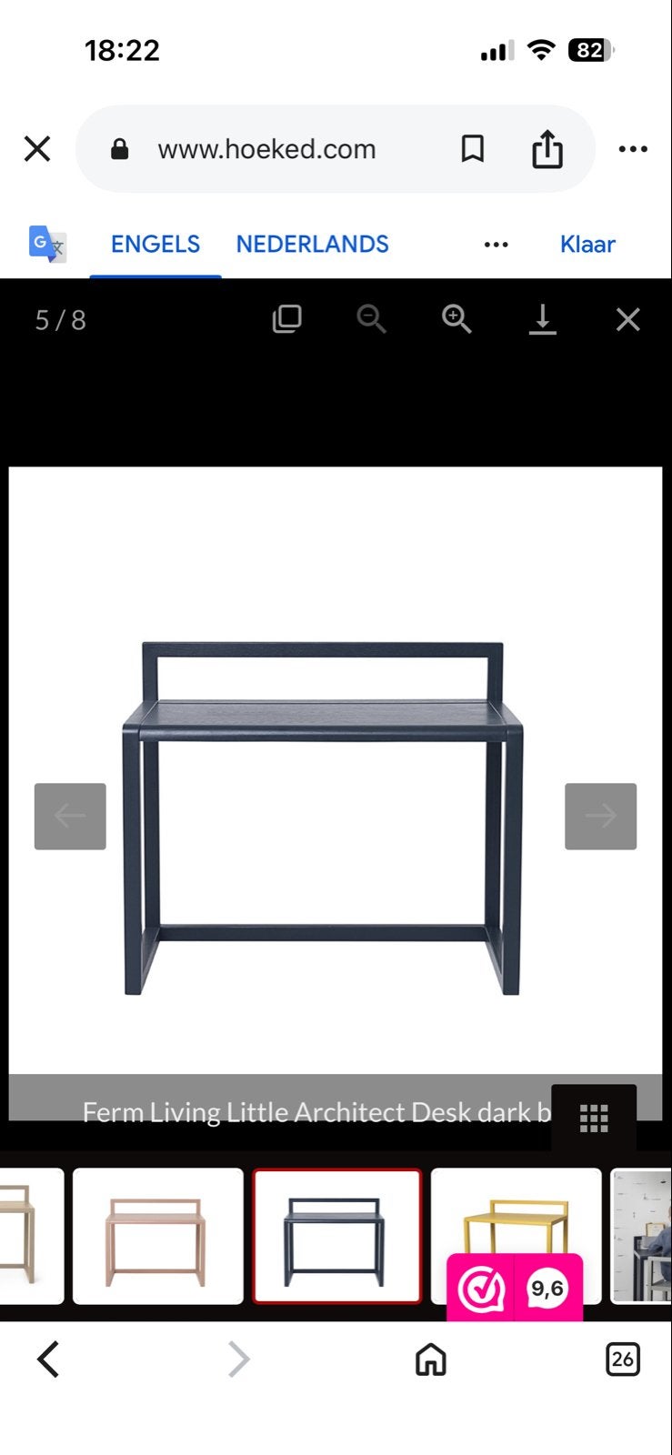 Ferm Living Little Architect Bureau - Donkerblauw, Ophalen, Zo goed als nieuw, Tafel(s)