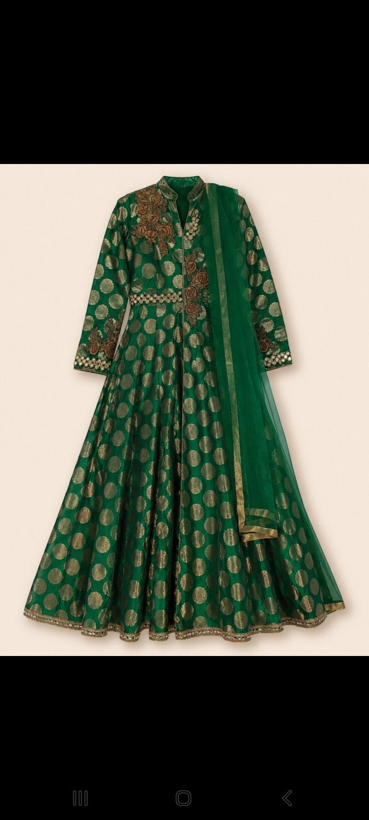 Groene jurk/anarkali/abaya, Ophalen, Nieuw, Groen, Galajurk