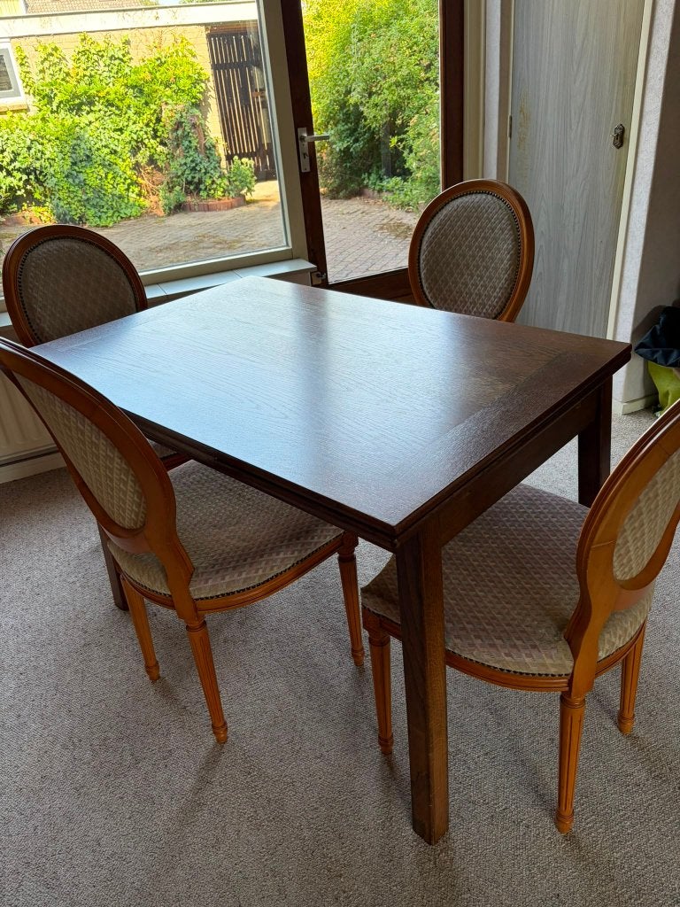Tafel zitkamer - uitschuifbaar aan beide kanten, Huis en Inrichting, Tafels | Salontafels, Ophalen, 50 – 75, Gebruikt, 200 cm of meer