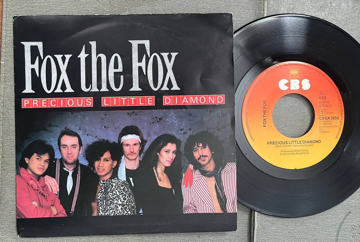 Fox the Fox - Precious Little Diamond 7” NL 1984, Gebruikt, 7 inch, Ophalen of Verzenden, Pop