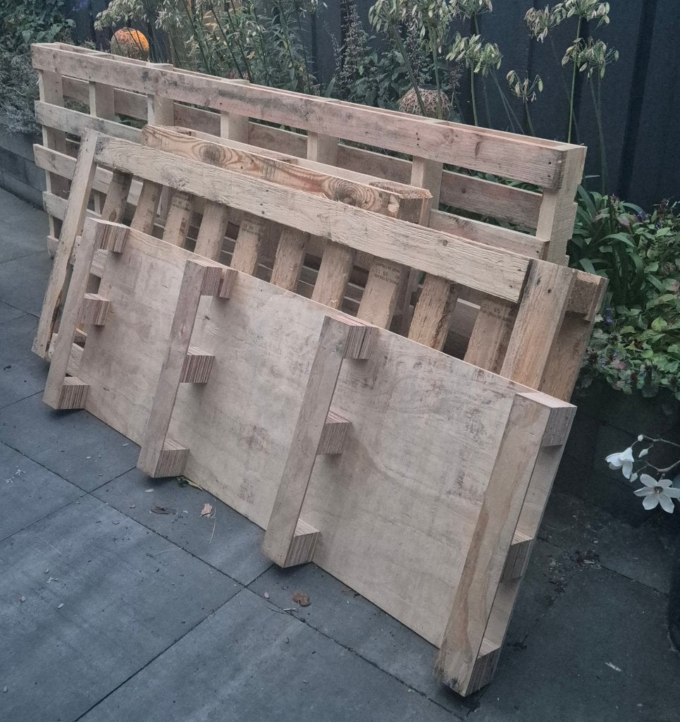 houten pallets, Ophalen, Gebruikt, 200 tot 250 cm, 50 mm of meer
