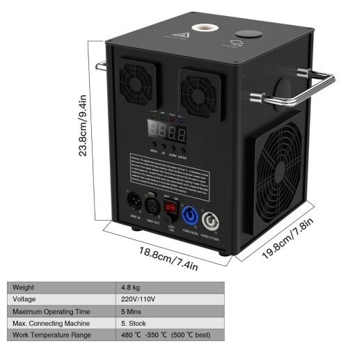Bundel 2x DJLicht 600W sparkular incl 2 in 1 flightcase, Geluidgestuurd, ., Overige typen, Nieuw