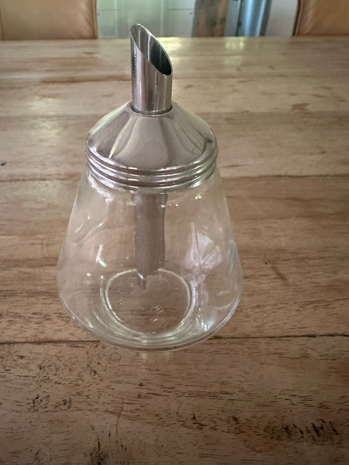 Vintage Stoha Germany Suikerdispenser - Glas en Metaal, Ophalen of Verzenden