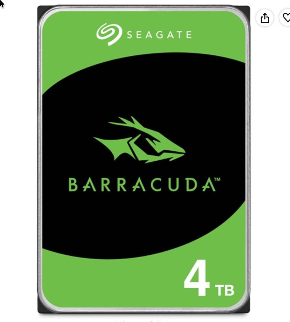 Seagate 4TB BarraCuda Interne Harde Schijf SATA 6Gb/s, Computers en Software, Intern, Nieuw, Ophalen of Verzenden, Seagate