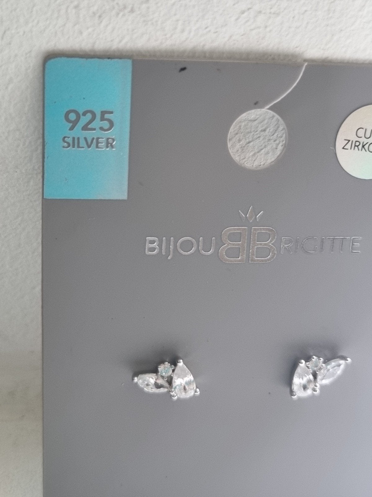 Bijou Brigitte 925 Zilveren Oorbellen met Zirkonia, Ophalen of Verzenden, Nieuw, Zilver, Zilver