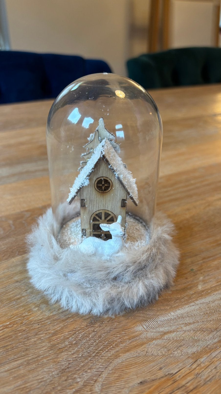 Winterse stolp met LED-verlichting, Diversen, Kerst, Ophalen of Verzenden, Gebruikt
