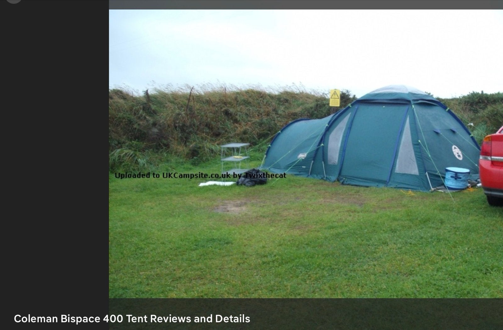 Coleman Bi Space 400 tent voor 4 personen - Compleet, Caravans en Kamperen, Tenten, Ophalen of Verzenden, Gebruikt, Tot en met 4