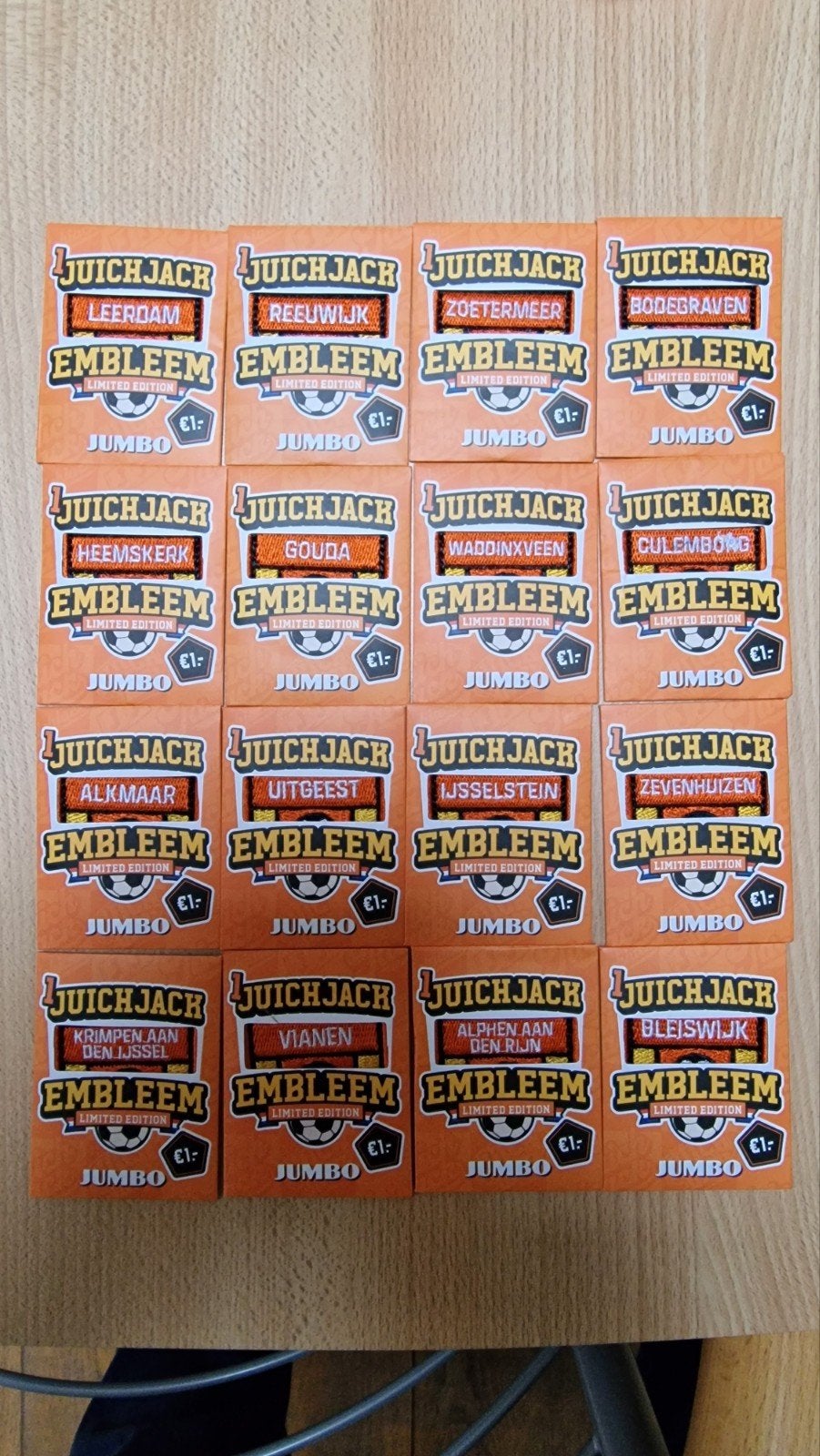 Jumbo Juichjack Emblemen diverse plaatsnamen., Albert Heijn, Ophalen of Verzenden