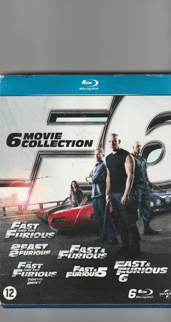 Fast and the furious movie collection 6 films ned.ondert., Ophalen of Verzenden, Zo goed als nieuw, Actie, Boxset