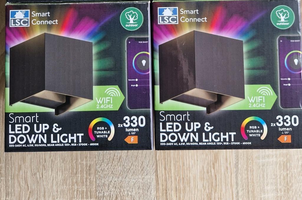 2 LSC Smart outdoor wandlamp, Tuin en Terras, Buitenverlichting, Minder dan 50 watt, Wandlamp, Ophalen of Verzenden, Netvoeding